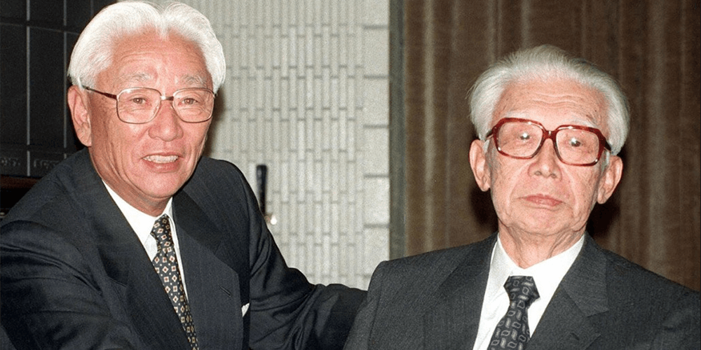 Masaru Ibuka and Akio Morita